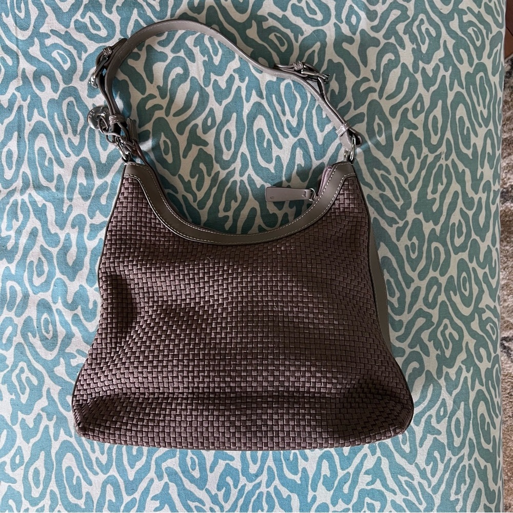 The Sak Brown Woven Hobo Tote